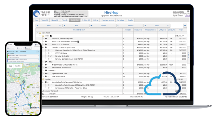 Software de alquiler de equipos